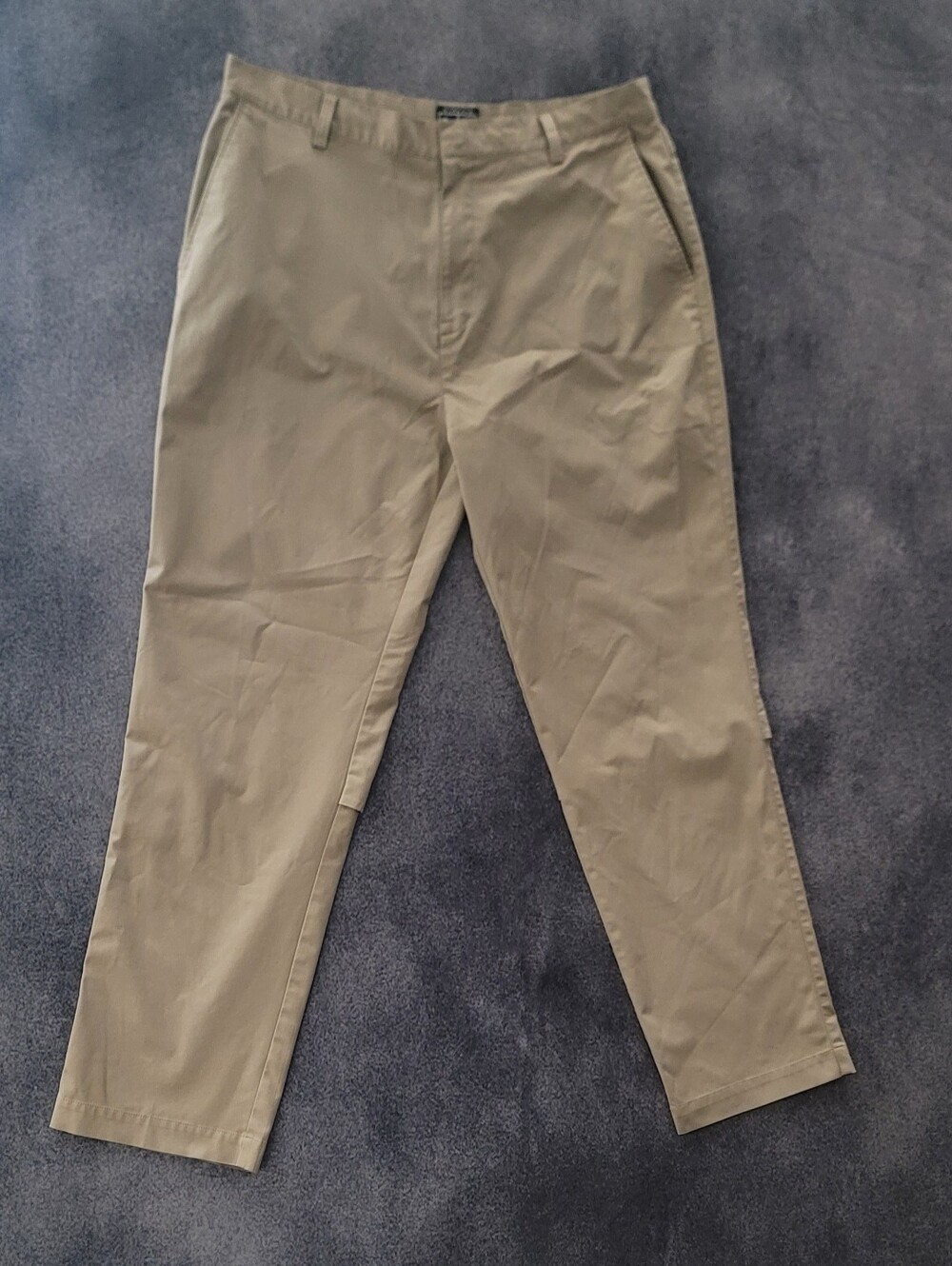 Adidas Vented Performance Stretch Athleisure Pants Men 36 x 32 Beige Quick Dry